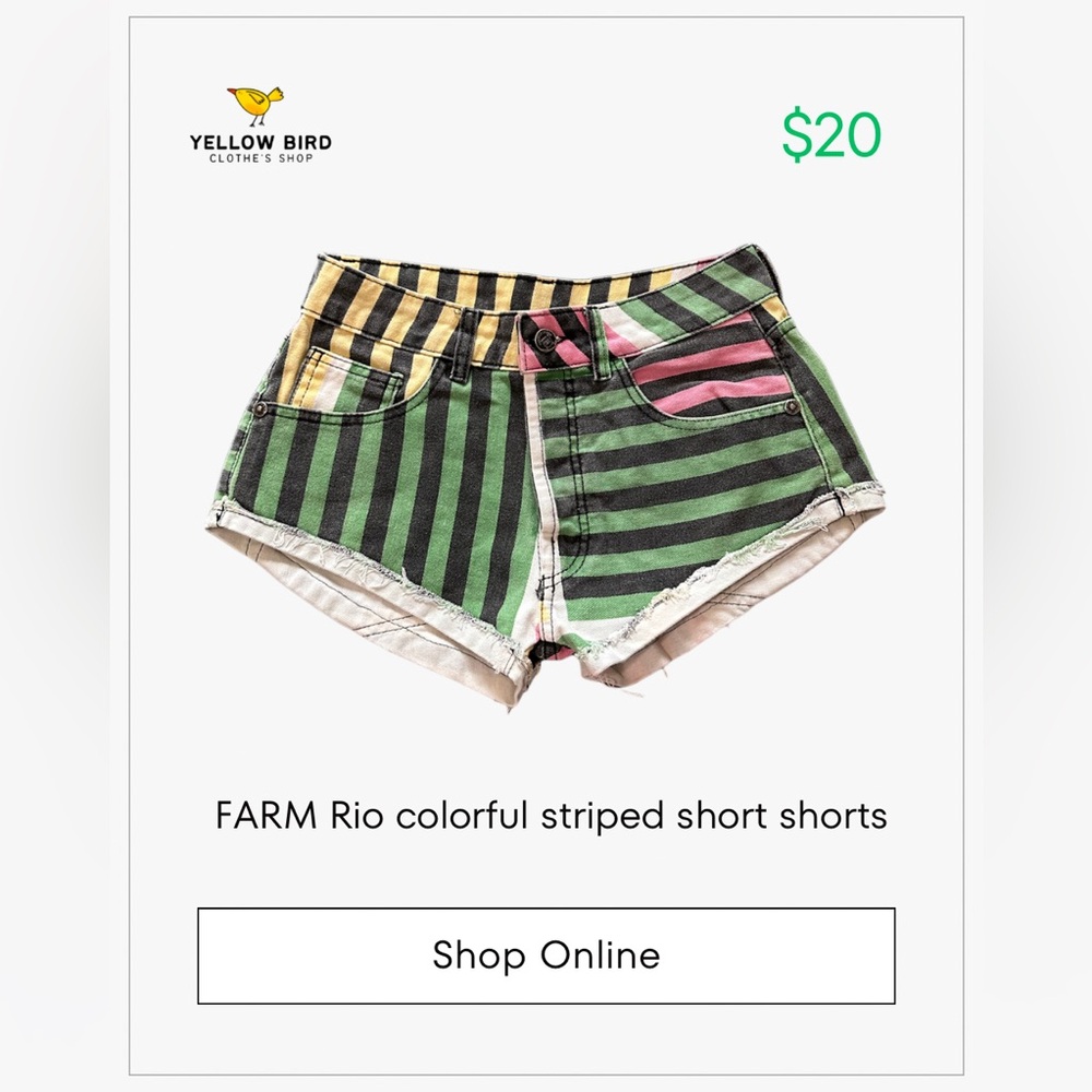 FARM Rio short shorts 🇧🇷